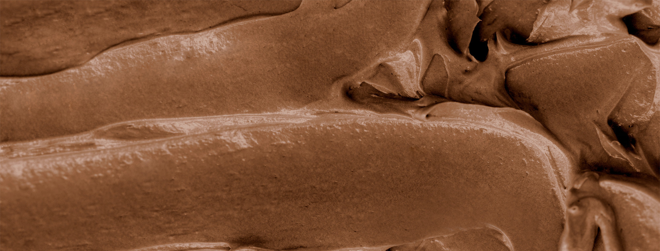 Creamy wild west chocolate close-up