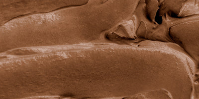 Creamy wild west chocolate close-up