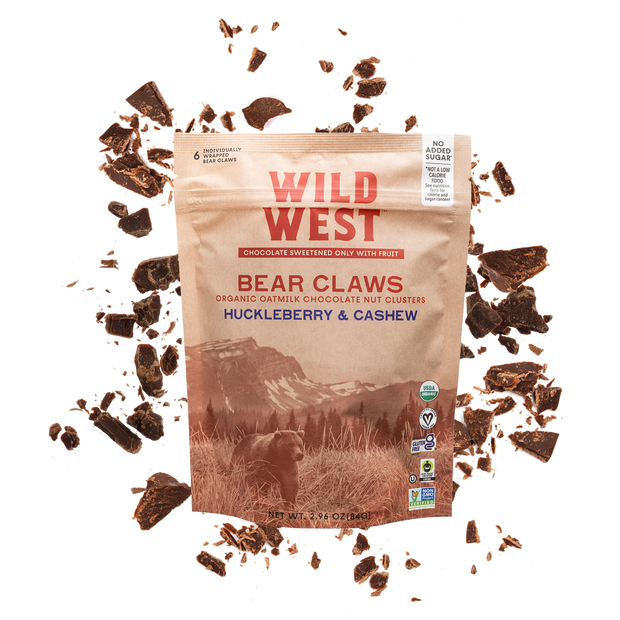 Huckleberry Cashew Bear Claws Wild West Chocolate