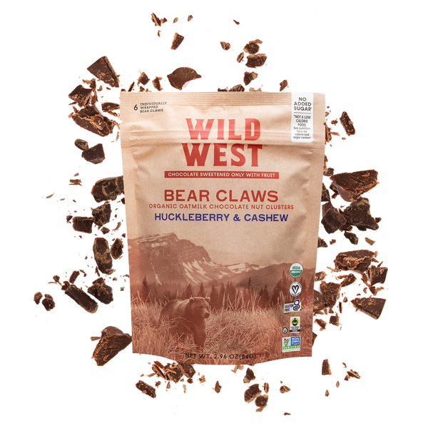 Huckleberry & Cashew Bear Claws | Wild West Chocolate